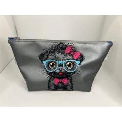 Pochette chien à lunette