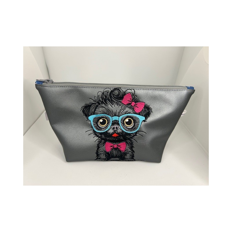 Pochette chien à lunette