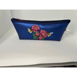 Pochette fleur points de croix