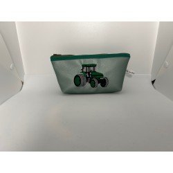 Pochette vieux tracteur vert