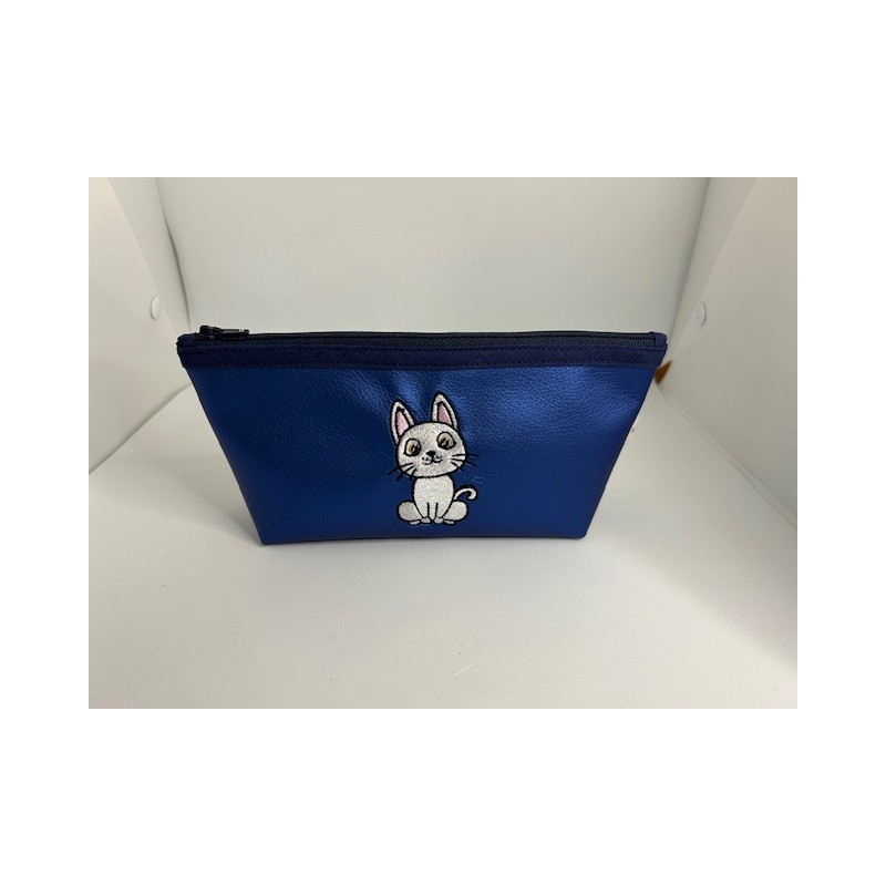 Pochette chat blanc
